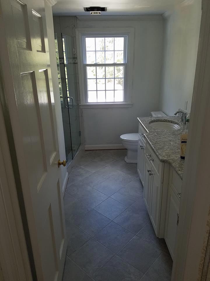 After picture of bathroom remodel in Avon CT