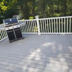 Deck extension with grill