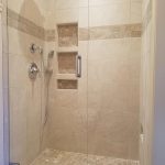 Tan tile shower in Avon CT