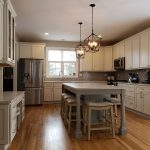 Kitchen renovation with island seating